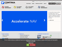 Tablet Screenshot of continia.com